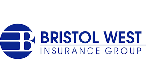 Logo of Bristol west Insurance group includes blue circle with white letter "B"